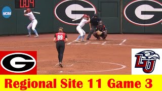 Liberty vs #11 Georgia Softball Highlights, 2024 NCAA Regional Site 11 Game 3