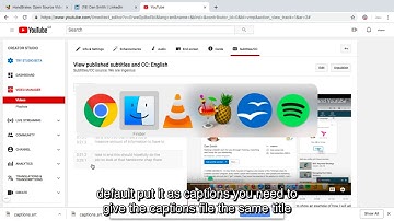 How to embed subtitles onto a video using Youtube and Handbrake