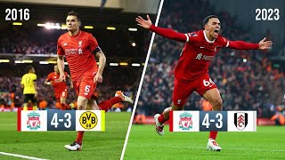 Liverpool Most ENTERTAINING Matches at Anfield  Under Klopp