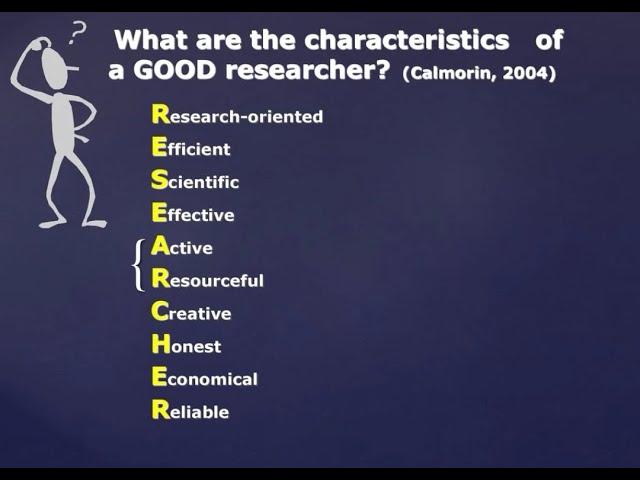 Characteristics of a Researcher - The Savvy Scientist