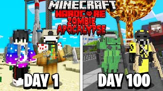 We Survived 100 Days as NUCLEAR SCIENTISTS in a ZOMBIE APOCALYPSE Hardcore Minecraft