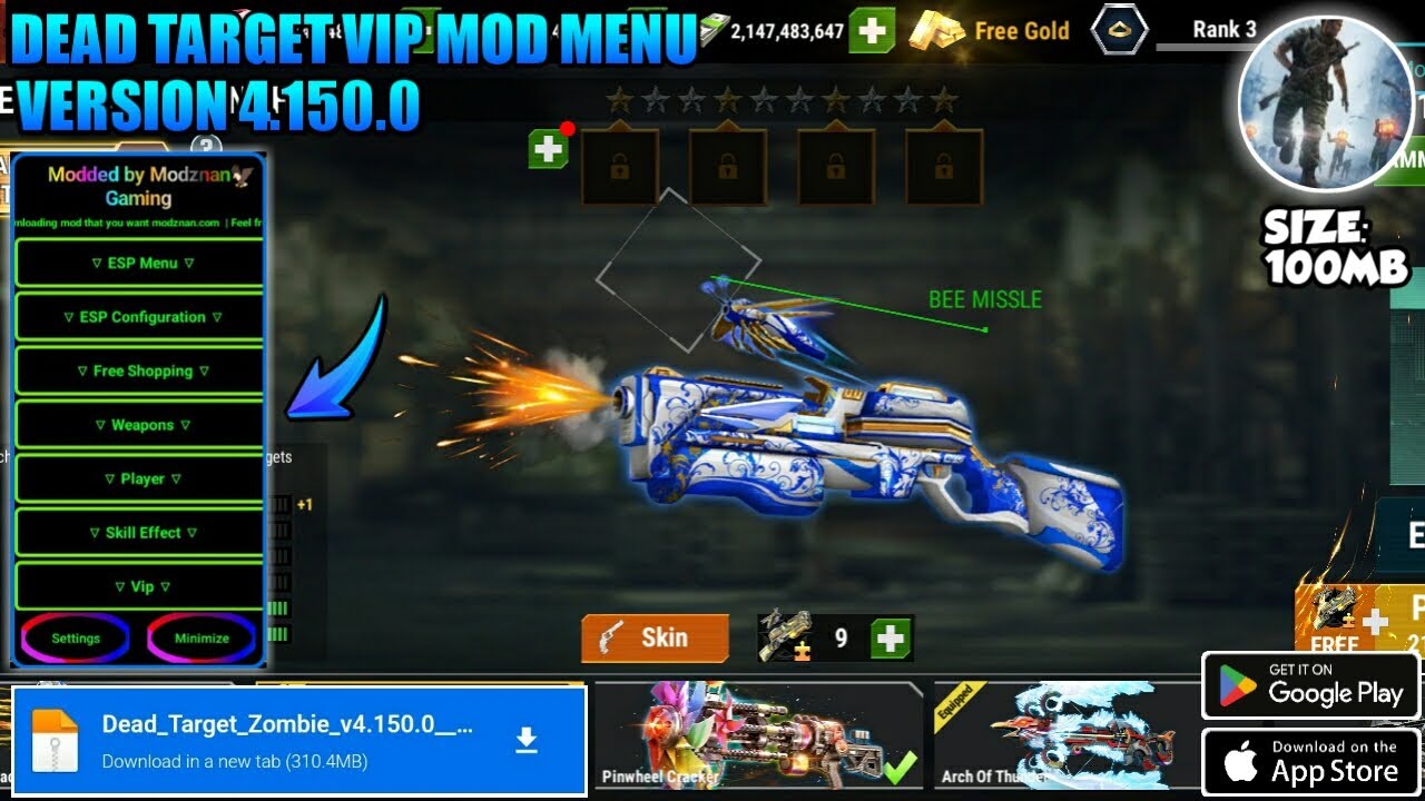 xoso888 vn ket qua Dead Target Vip Mod Menu Version 4.150.0 | Unlimited Money & Diamond Unlock All Weapons & Skins