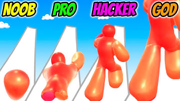 Jelly Runner Man - NOOB vs PRO vs HACKER vs GOD