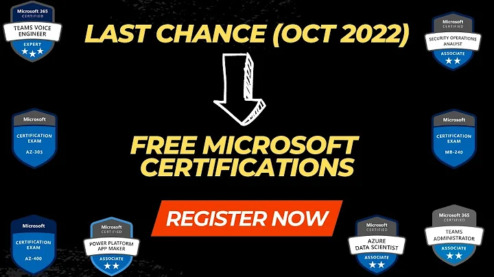 Free Microsoft Certifications  - Cloud Skills Challenge 2022 | AZ-305 az-400 dp-100 sc-200 ms-700