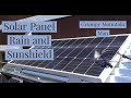 Solar Panel Sun Shield Installation for Off Grid Tiny Home Cabin Homestead