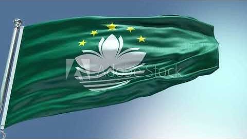 4k render Macau Flag video waving in wind Macau Flag Wave Loop waving in wind Macau Flag Macau Flag