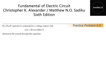 Practice Problem 6.2 fundamentals of electric circuits