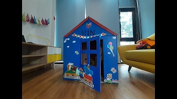 ❤Rin cùng mẹ làm nhà từ bìa carton tận dụng ❤Sáng tạo đồ chơi cho bé tại nhà #stayhome