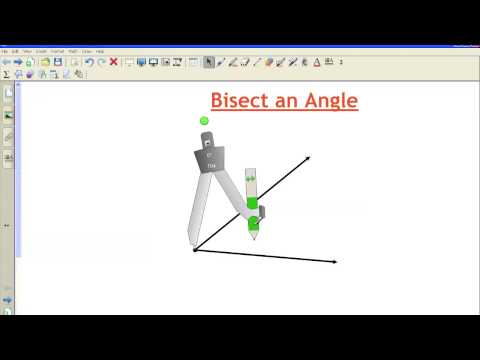 Video: Når du halverer en vinkel, skal rettesnoren brukes til?