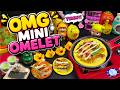 OMG MINI OMELET ⁉️ ENAK BANGET? 🍳🥖 | Tiny Cooking ASMR