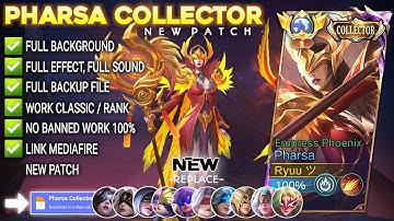 Script Skin Pharsa Collector - Empress Phoenix No Password | Full Effect Voice | Patch Terbaru