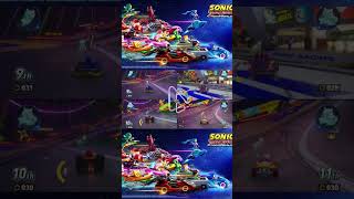 SONIC RACING CROSSWORLDS GRAND PRIX 4 PLAYER SPLITSCREEN FOOTAGE #sonicracingcrossworlds  #shorts
