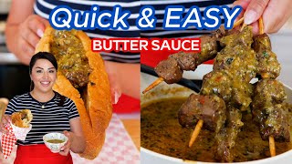 How to make SALSA VERDE BUTTERY STEAK Sauce Recipe, Perfect for beef skewers &amp; Beef Sandwiches