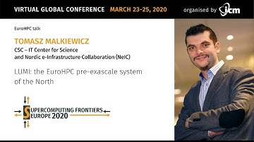 ©TOMASZ MALKIEWICZ, CSC | LUMI: the EuroHPC pre-exascale system of the North | SCFE20   EuroHPC talk