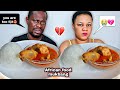 BEING RUDE TO MY WIFE MUKPRANK | AFRICAN FOOD MUKBANG |RICE BALL WITH PEANUT SOUP MUKBANG