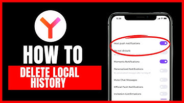 How to delete local history in Yandex Browser