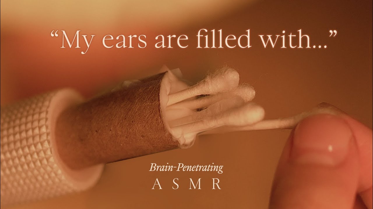 【1649C ASMR】Penetrate Your Shaving Foam-filled Brain(ears) with Cotton Swabs
