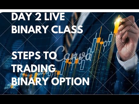 DAY 2 LIVE BINARY TRADING CLASS- STPS TO TRADING - YouTube