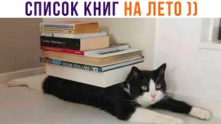 СПИСОК КНИГ НА ЛЕТО ))) Приколы с котами | Мемозг 1272