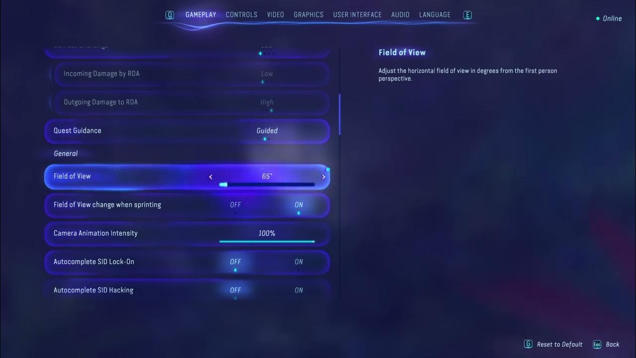 How to Change Field of View FOV in Avatar Frontiers of Pandora? - YouTube