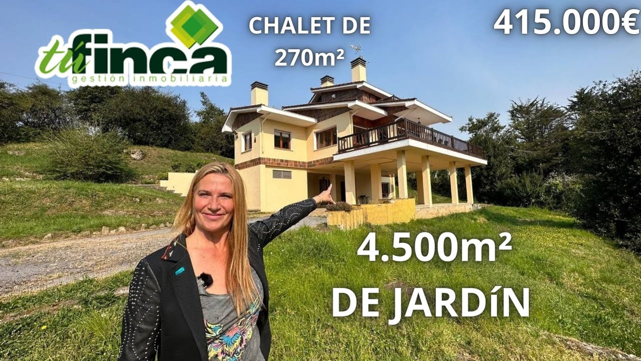 VENDIDO Chalet de 270m² y 4.500m² de jardín en Castiello | ***.***€