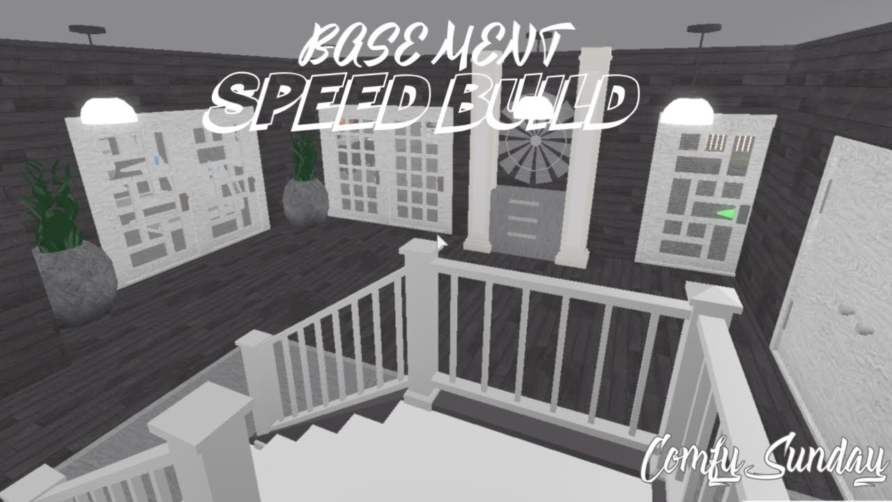 Roblox Bloxburg Basement Speed Build Youtube - roblox bloxburg basement speed build