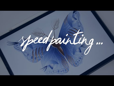 Butterfly - iPad Pro illustration with Procreate