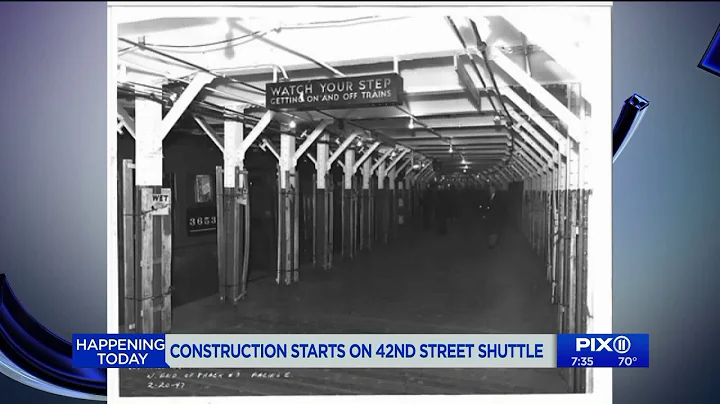 Transformation on 42nd Street Shuttle train