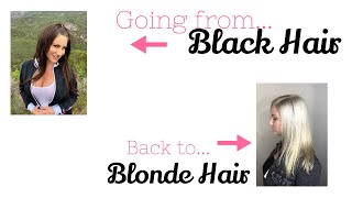 DIY Black Hair to Blonde with Hydrogen Peroxide & Baking Soda