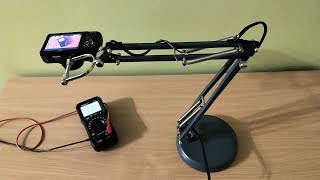 DIY adjustable camera stand from Ikea FORSÅ desk lamp