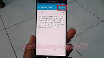 Samsung Galaxy S6 Edge : How to turn on or tun off Auto tap Universal Switch Error Parameter
