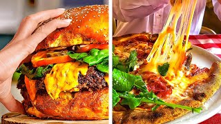 Mouthwatering DIY Fast Food Combo! Ultimate Burger \& Pizza Recipe Mashup