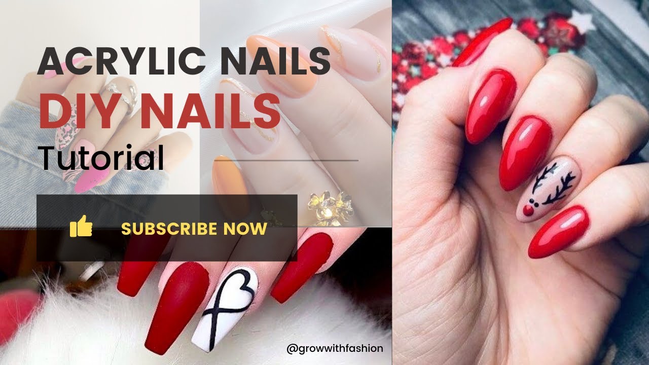 Acrylic Nail Tutorials I Best Nail Art idea for Gold Cup 2023 Event I