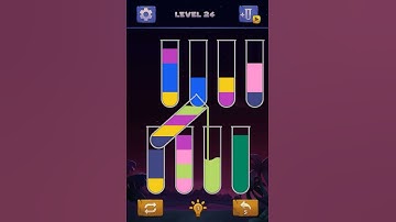#watersortpuzzle #short #shortsvideo. water sort puzzle. play game.. 24 lvl  (Subscribe and like)
