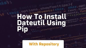 how to install dateutil using pip