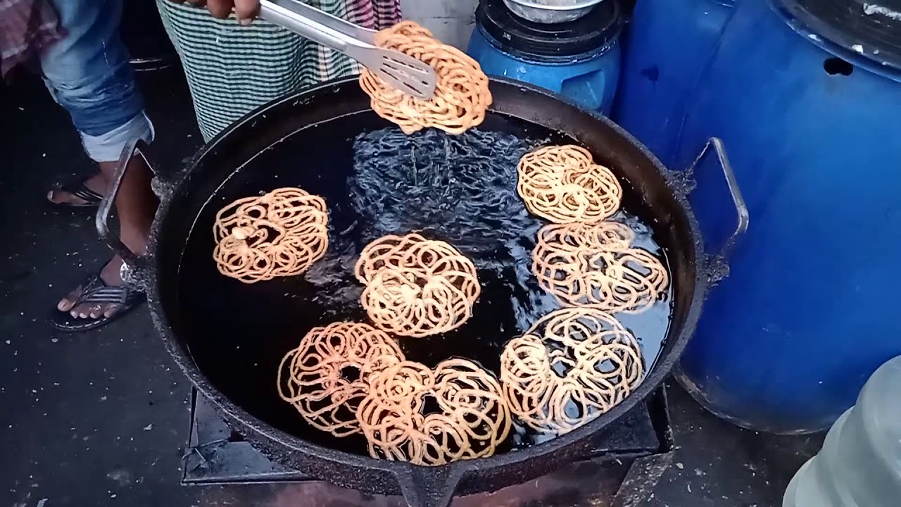 রাস্তার পাশে কড়কড়া সেই রেশমি জিলাপি | indian Street Jilapi food ...