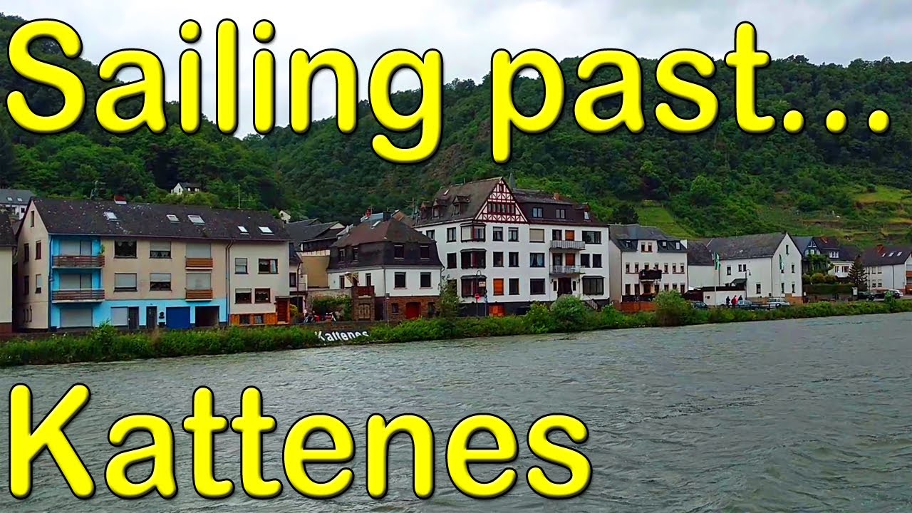 Sailing past... an der Mosel, Germany - YouTube