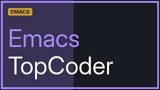 How can I use emacs in the TopCoder Arena