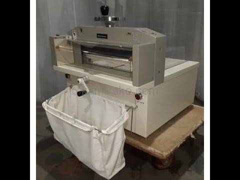 中古]電動断裁機 PC-39Ⅱ 幅390mm,厚50mmまで 切り屑袋付き