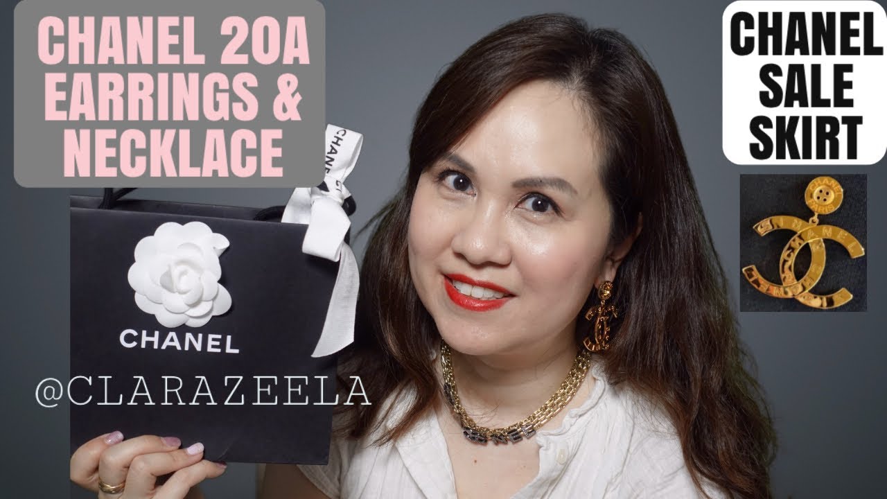 CHANEL 20A BUTTON EARRINGS, NECKLACE & CHANEL SALE RTW REVEAL 