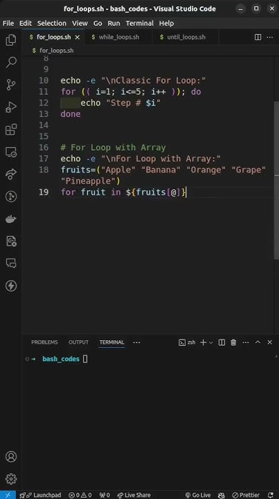 For Loops in Bash Scripting | #Shorts #bashscripting #coding #linux # ...