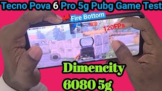 Tecno Pova 6 Pro 5g Pubg Game Test, 120FPS,Gyro,& Volume Key Used To Frre Bottom 🤩😂 #tecnopova6pro5g