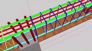 Overhanging Beam Reinforcement according to Curtailment