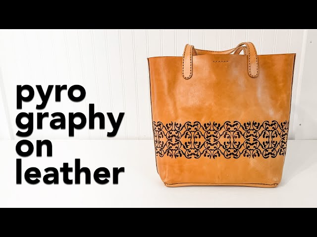 How to pyrography on leather - Leather Mio