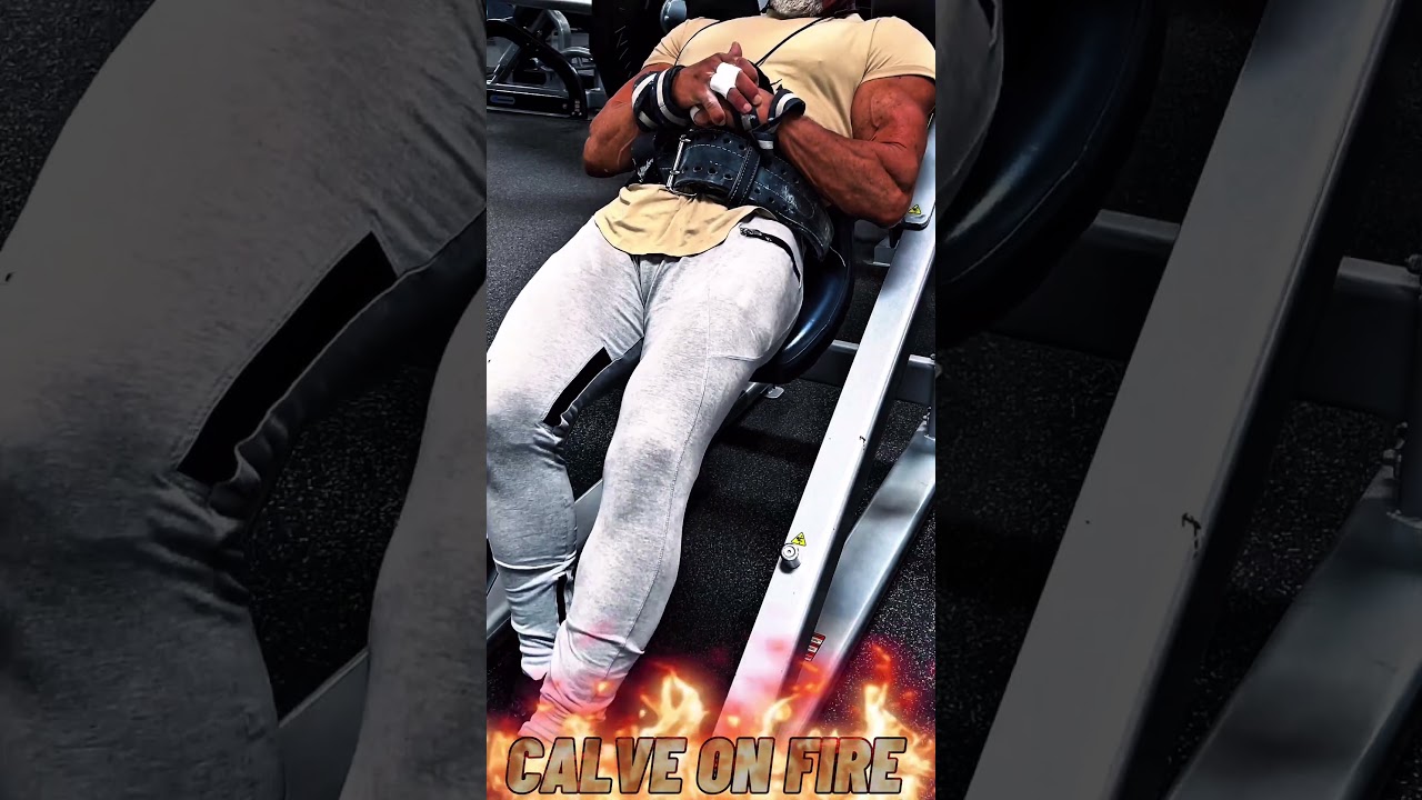 CALVE ON FIRE ONE LEG HACK SQUAT CALVES #CALVES #motivation #pump #BURNING
