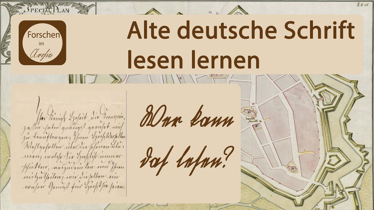 Alte Deutsche Schrift Lesen Lernen Youtube
