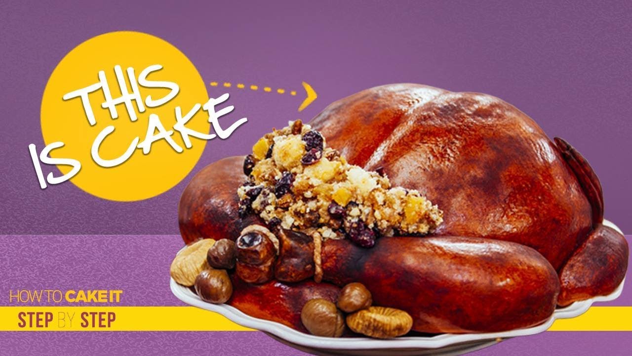 Htci Step By Step Fortnite How To Make A Turkey For The Holidays Out Of Cake Step By Step How To Cake It Yolanda Gampp Youtube