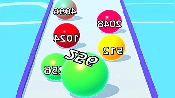 Ball Run Infinity Number Up To (128M, 256M, 512M, 1024M) ! All Levels Gameplay Part 99 android, ios
