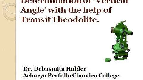 Vertical Angle Determination (Transit Theodolite)