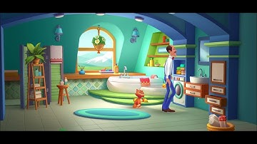 Roomscapes jakoosi bath🛁 setup with funny cat !!